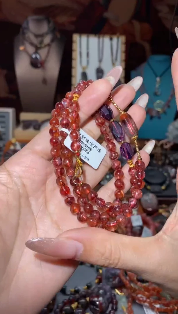 【闪购商品】水晶万能链未镶嵌红极光超七