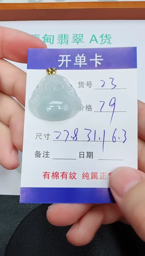 吊坠(赠链)未镶嵌翡翠23