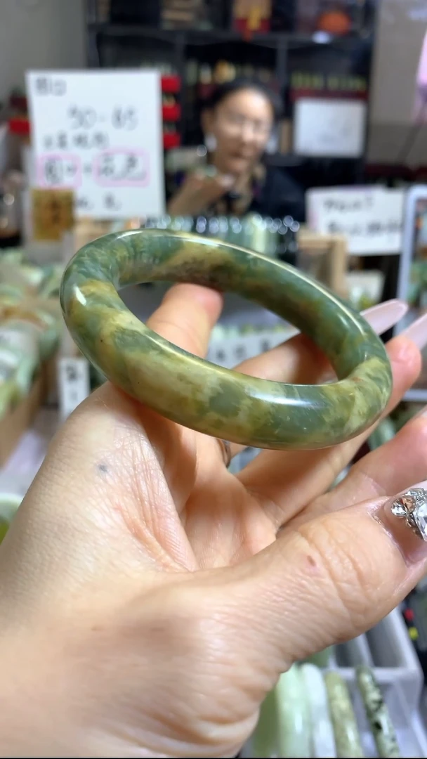 未镶嵌岫玉手镯38 58+