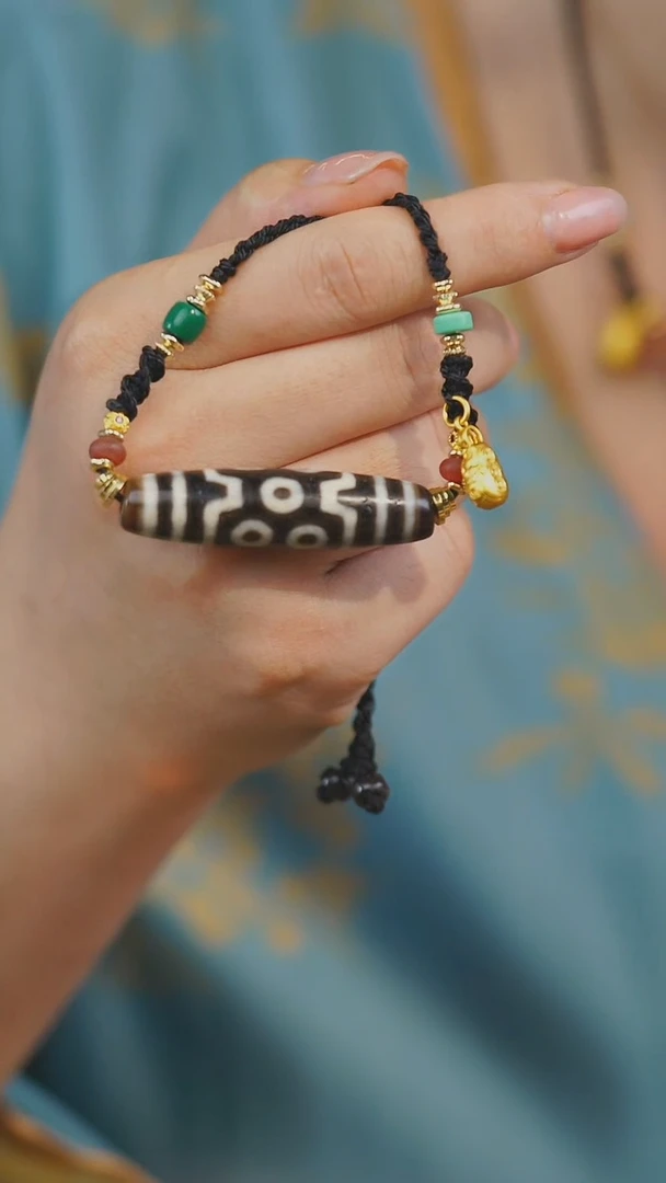 玛瑙/玉髓项链未镶嵌多样性发其一 7眼