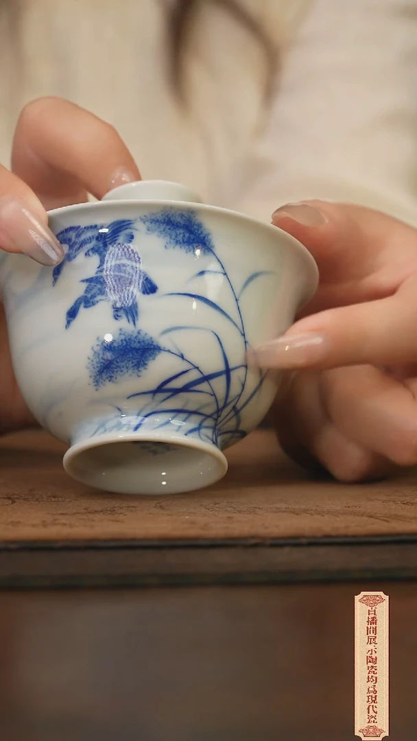瓷片柴窑青花破价福利  微瑕