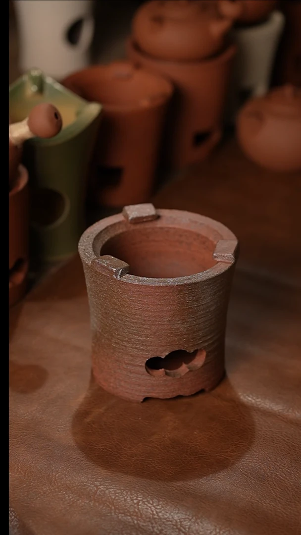 065窑变收腰炭炉