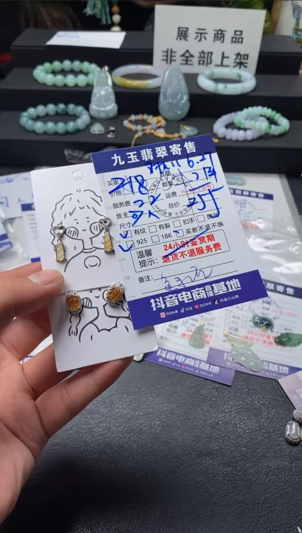 翡翠银S925镶嵌颈饰琳*买断1