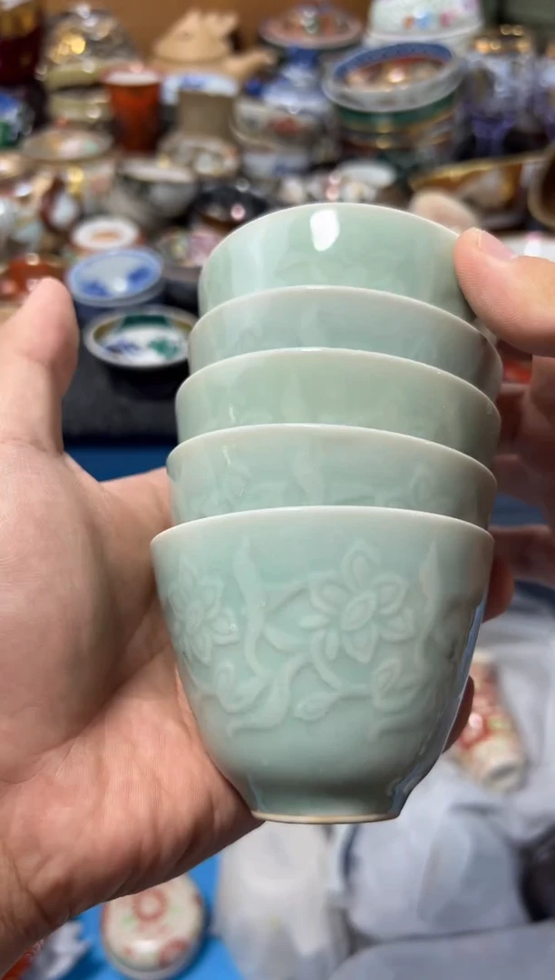 瓷片淡*哥夏目海外回流瓷器中古品。