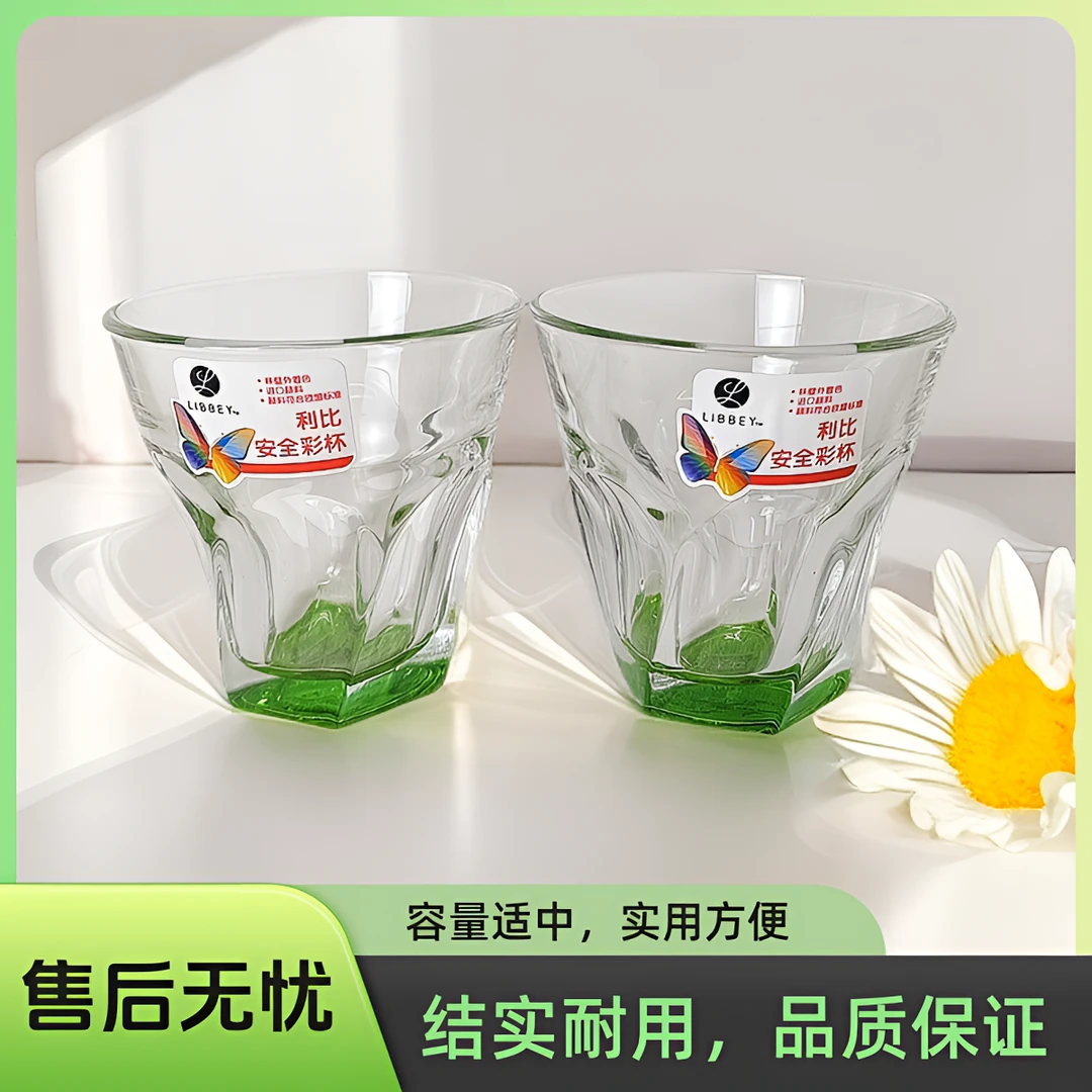 加厚耐热玻璃水杯家用啤酒杯茶杯果汁杯