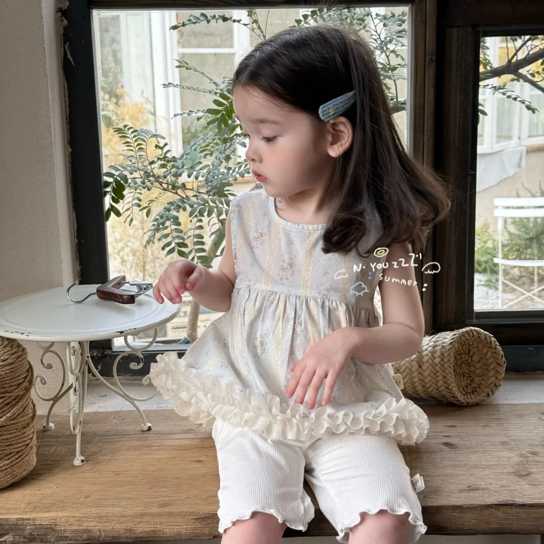 1713-夏款碎花连衣裙小衫