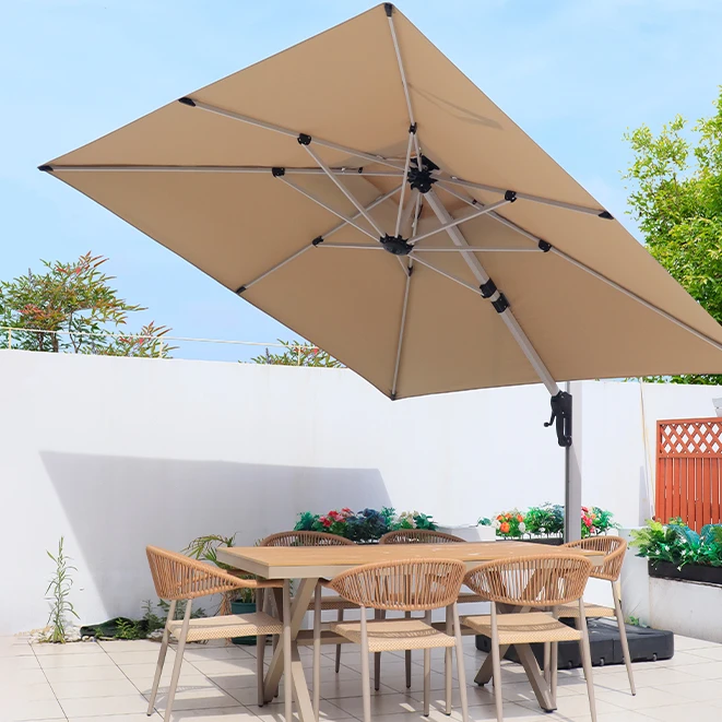 户外遮阳伞庭院伞露天阳台别墅花园大太阳伞棚商用室外摆摊罗马伞