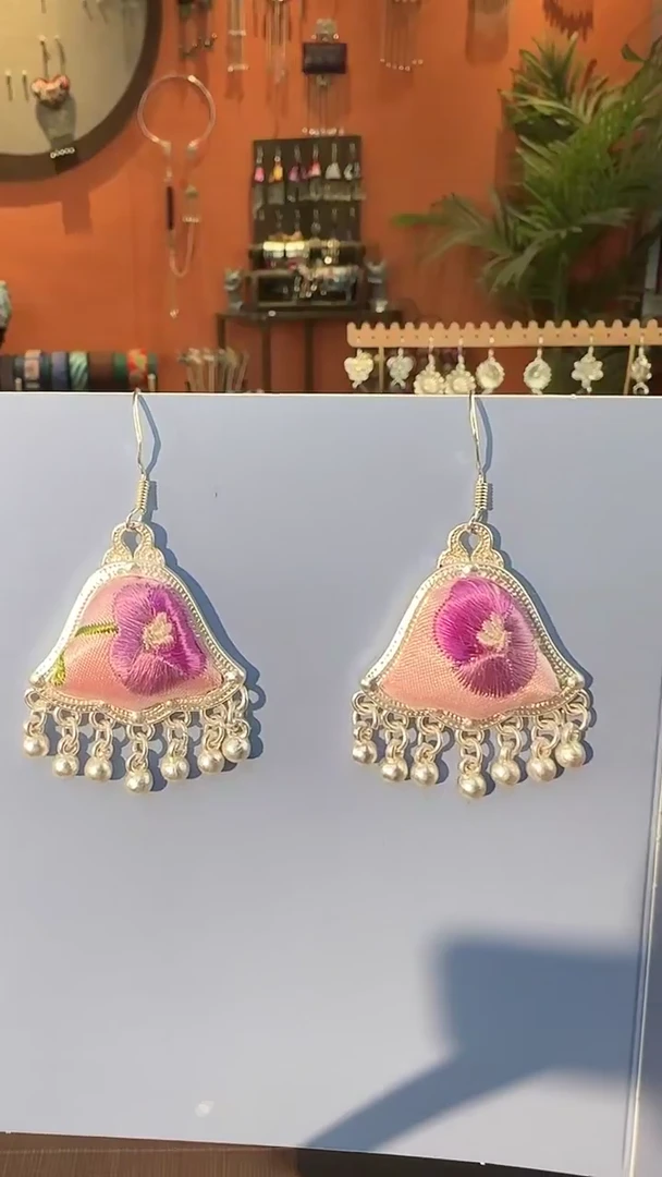 非遗那些刺绣耳环10