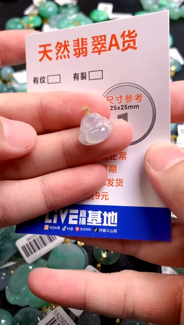 颈饰18K金镶嵌翡翠0583584191