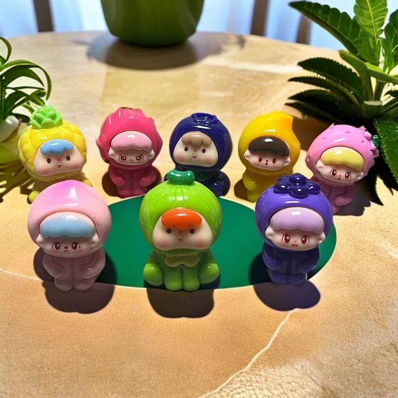 【直播拆】【九官格】水果崽崽摆件潮玩DIY玩具