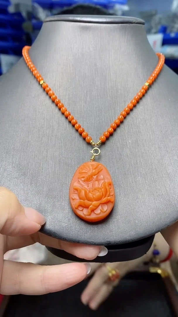 颈饰未镶嵌南红玛瑙G08921