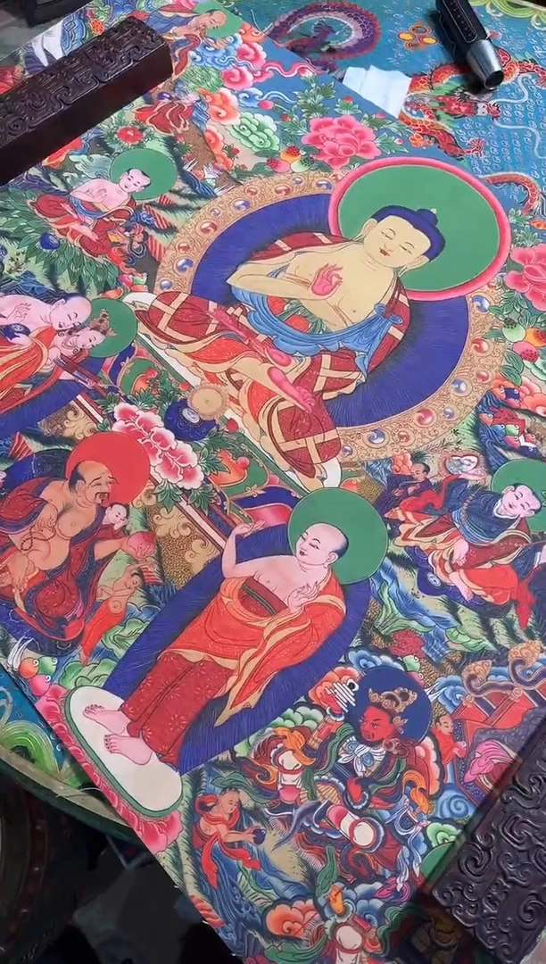 卷轴画路路的唐卡tk160