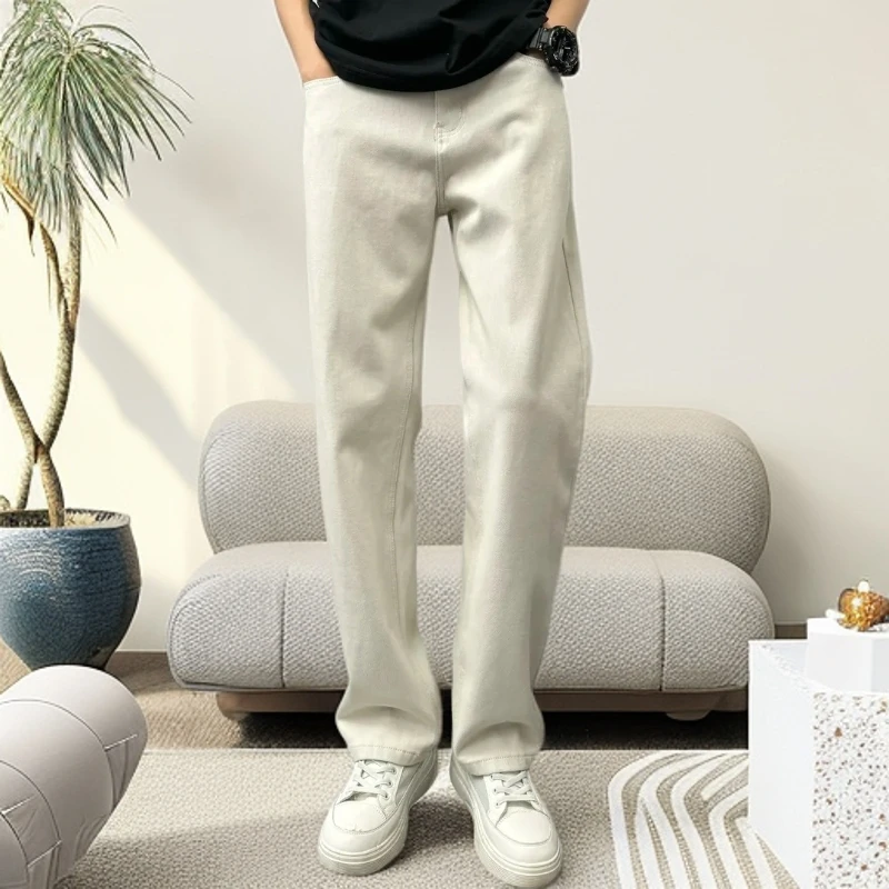 Jeanswest/真维斯美式休闲高街简约百搭牛仔裤直筒cleanfit牛仔裤