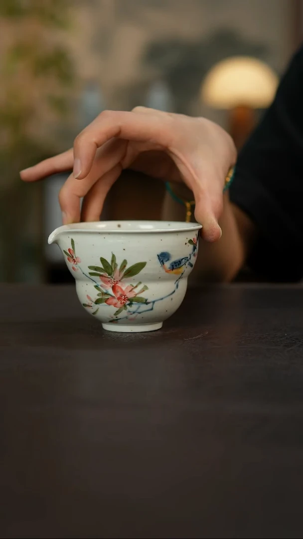 杯景德镇陶瓷杯碗柴烧多人