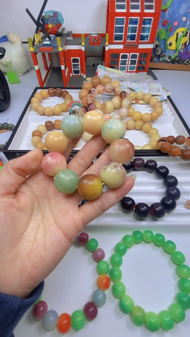 手串菩提根/象牙果手工干磨卡20苹果珠