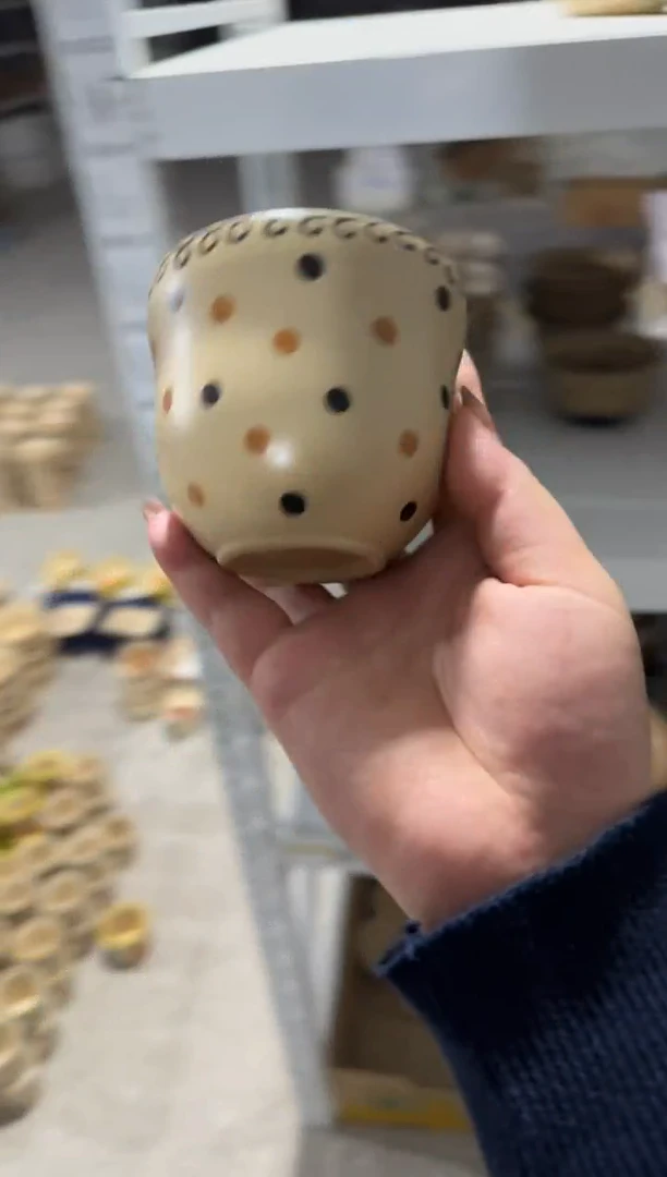 陶瓷点点杯子【十里高温釉下彩陶瓷】