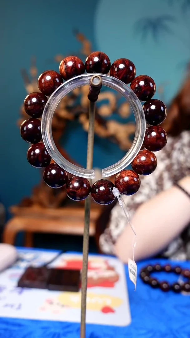 【闪购商品】木本降真香海南红降花梨公1.5手串34克