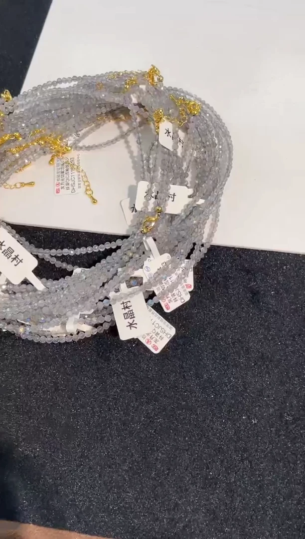 水晶手链未镶嵌灰月光锁骨链