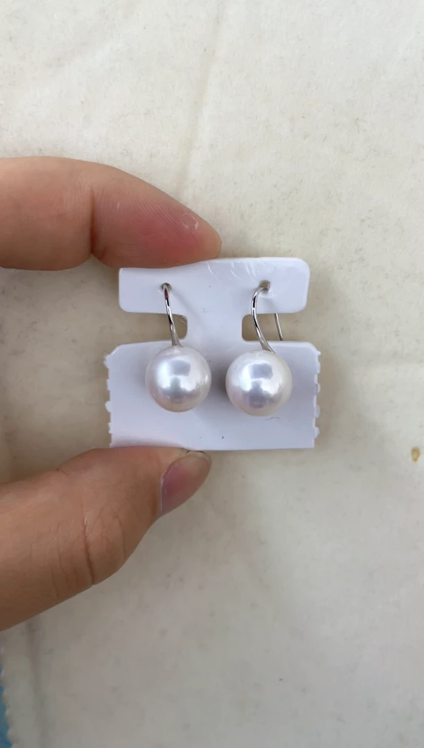 【闪购商品】淡水珍珠耳饰银S925镶嵌耳钩