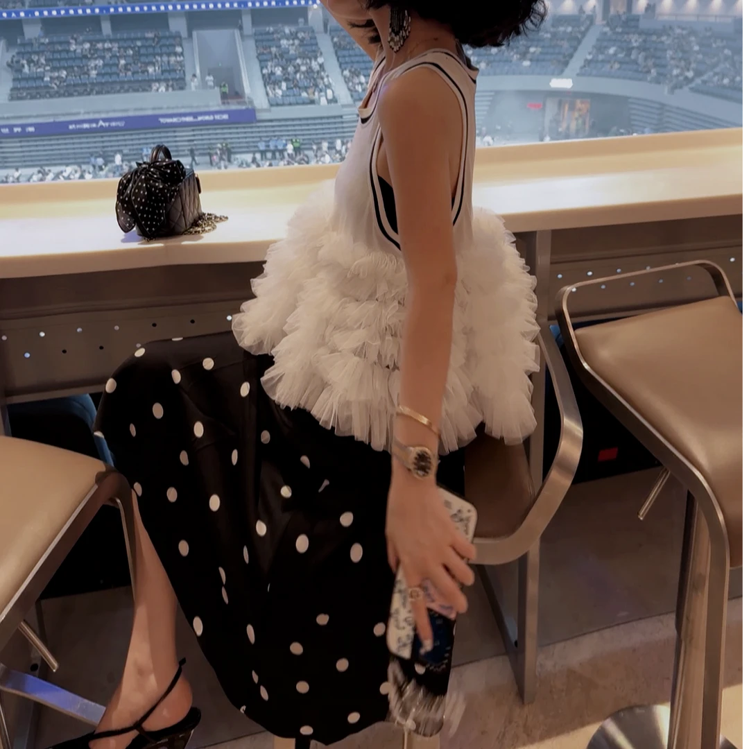 【NANA】原创设计师波点半身裙气质时尚