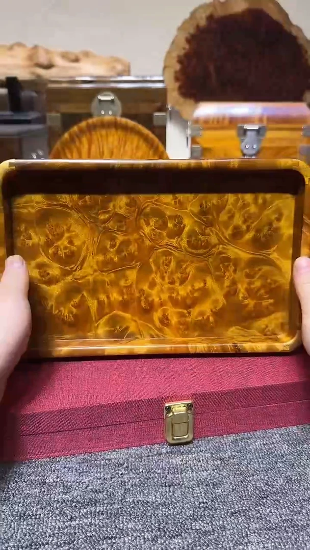 帝王之木：满留疤文承盘 长27宽17高3cm