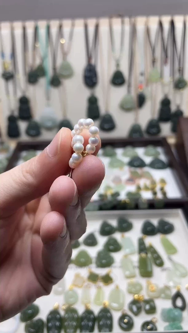 银S925镶嵌耳环淡水珍珠 银S925镶嵌 耳环 淡水珍珠