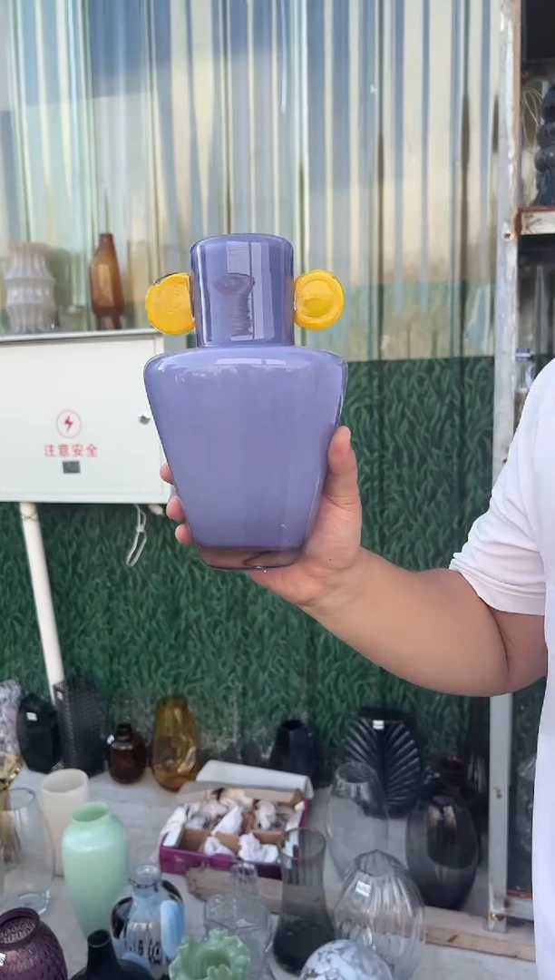 现代客厅摆件玻璃花瓶高级感