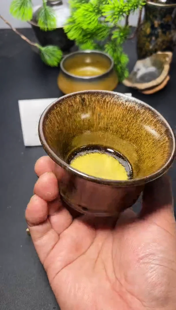 茶盏191（微瑕）叶紫建盏