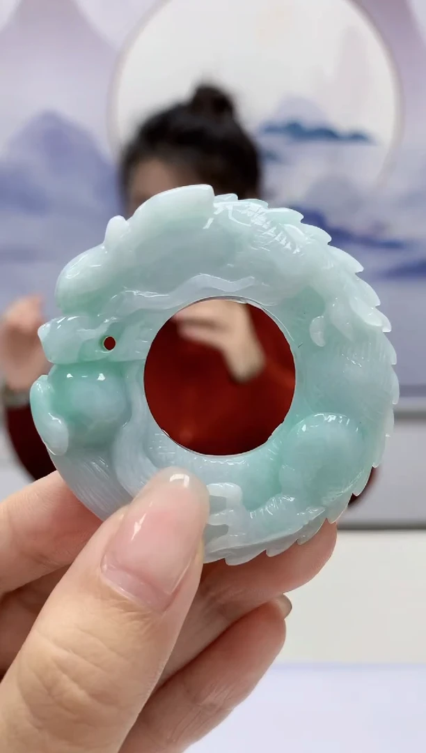 【闪购商品】定制翡翠未镶嵌5156kk-毛货扳指152