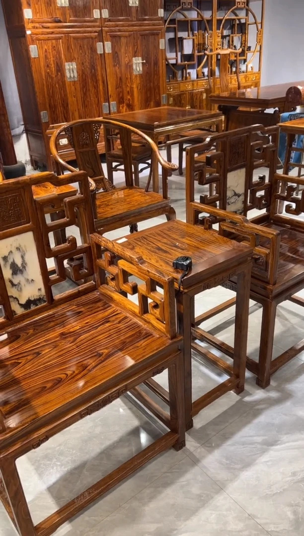 木太师椅三件套家具