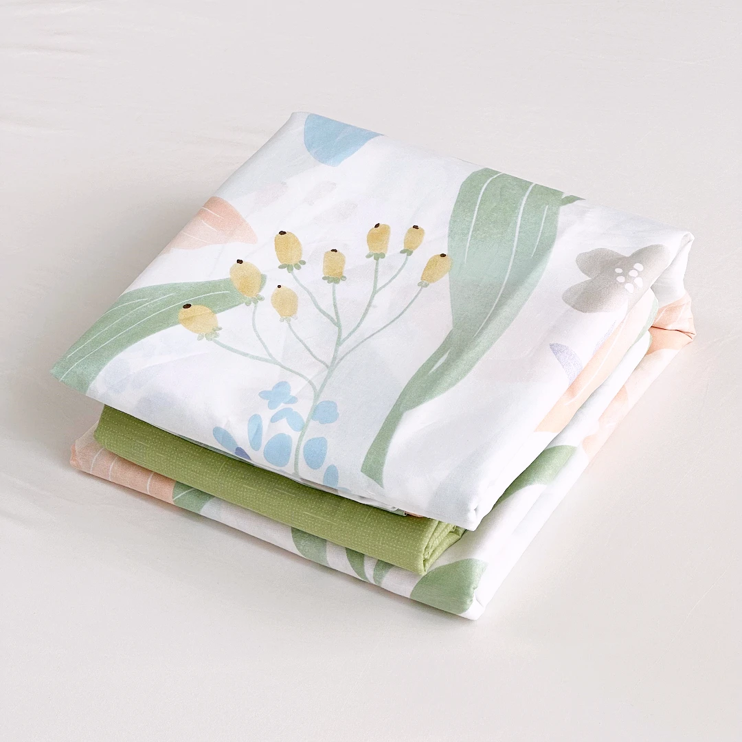 【京かわ会社】全棉100支匹马棉四件套 全棉四季床上用品 春日来信