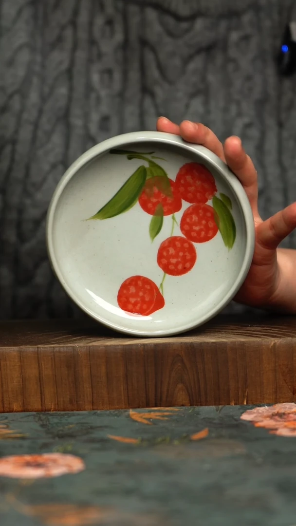 杯釉下彩手工手绘同款陶器