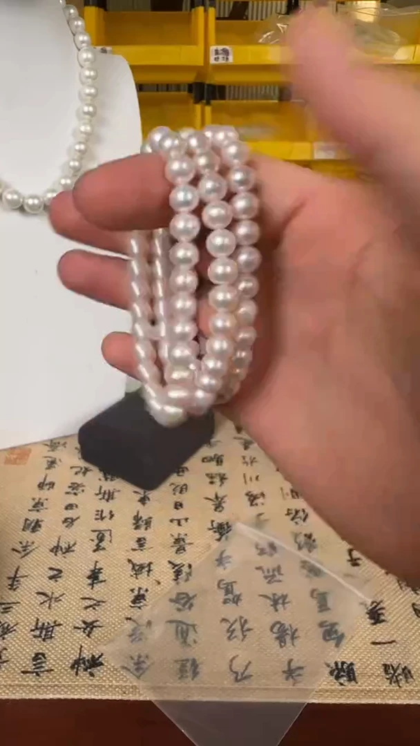 银S925镶嵌手串淡水珍珠GP251110-1DOwi060070