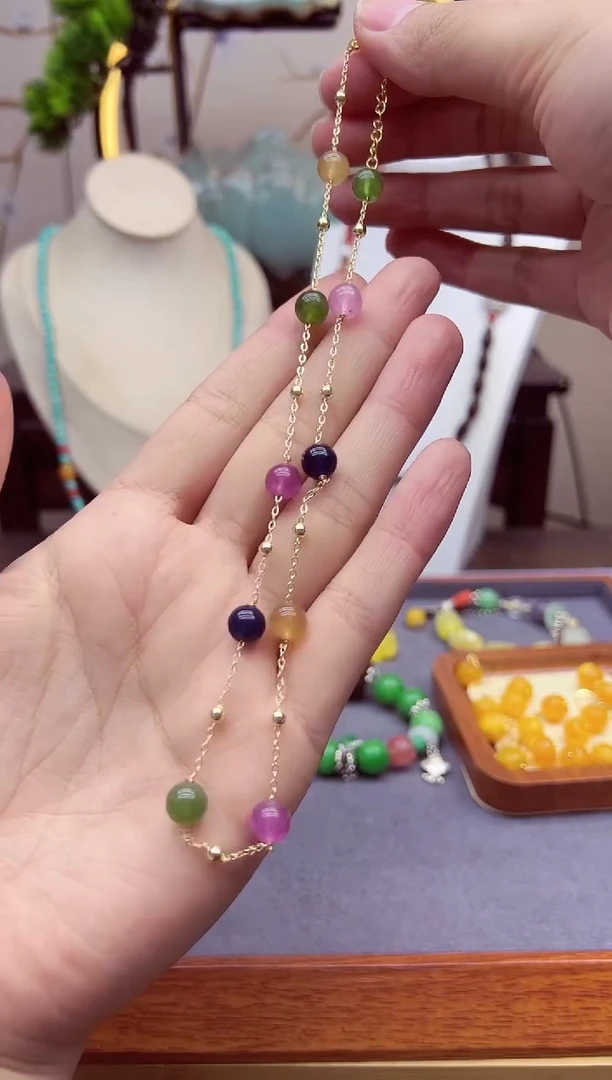 【闪购商品】碧玺颈饰14K金镶嵌x246`````