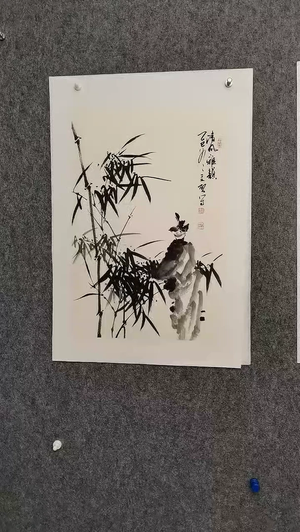 清风雅韵（竹子图）68*46cm