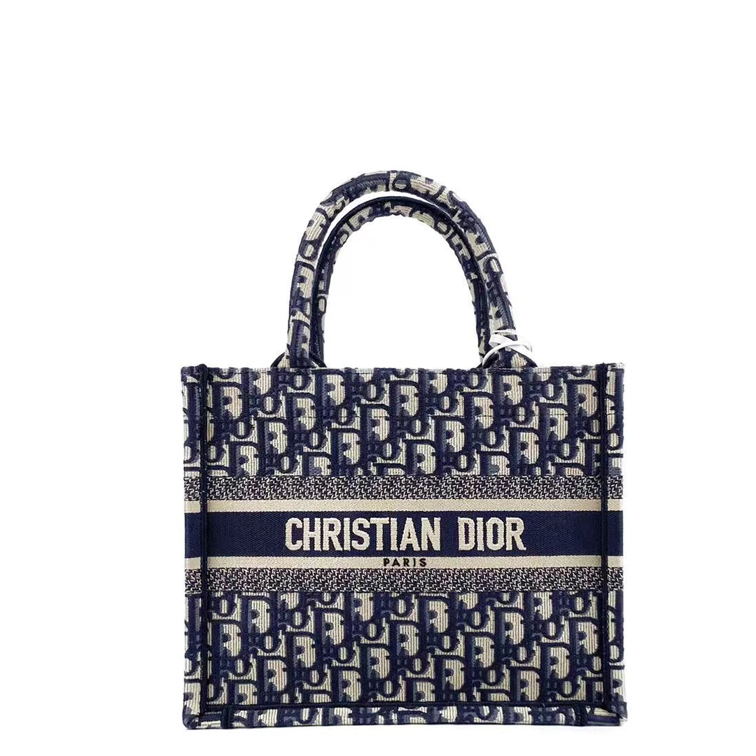 未使用 DIOR/迪奥 23年新款尺寸booktote新小号蓝色托特