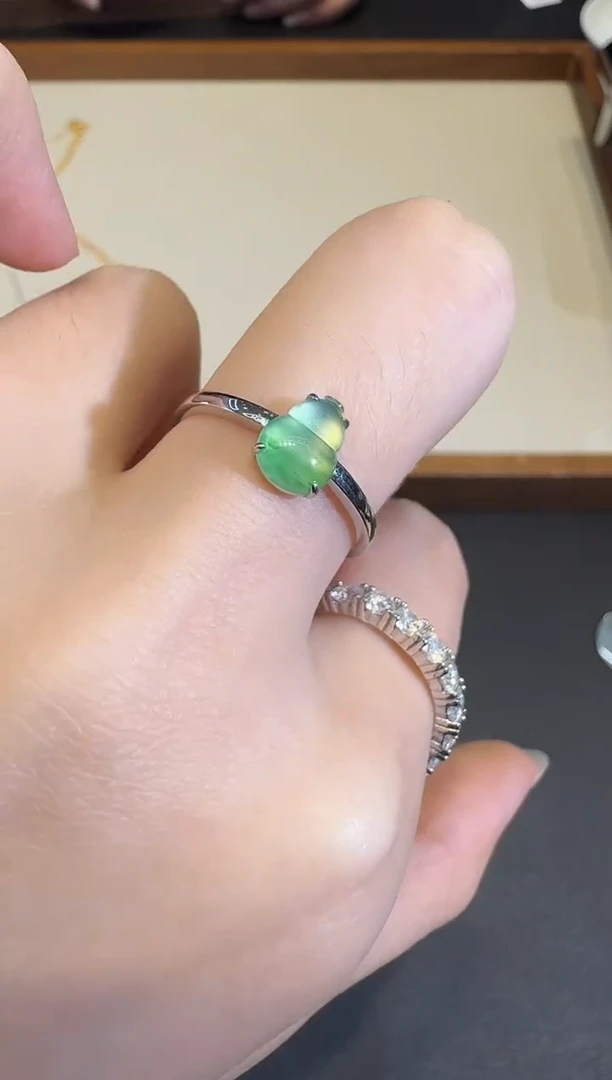 18K金镶嵌戒指翡翠X1125-512-345