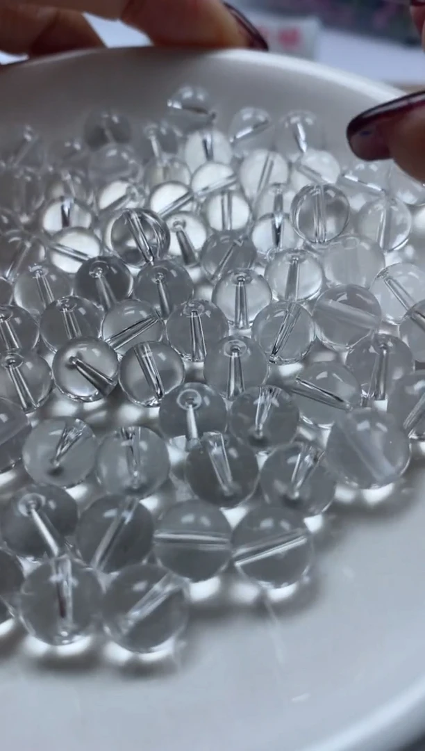 【闪购商品】水晶颈饰未镶嵌w189白水晶8mm*25颗