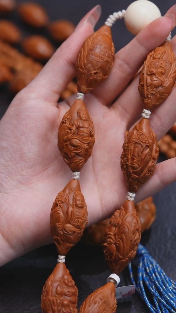 手串橄榄核风景万佛