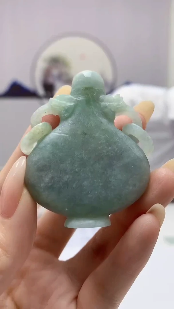 【闪购商品】定制翡翠未镶嵌4868DD-毛货挂件176