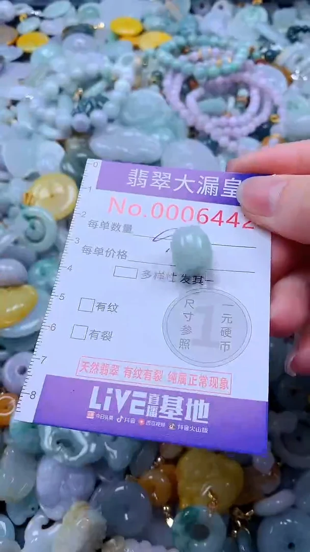 翡翠未镶嵌吊坠(不含链)6442