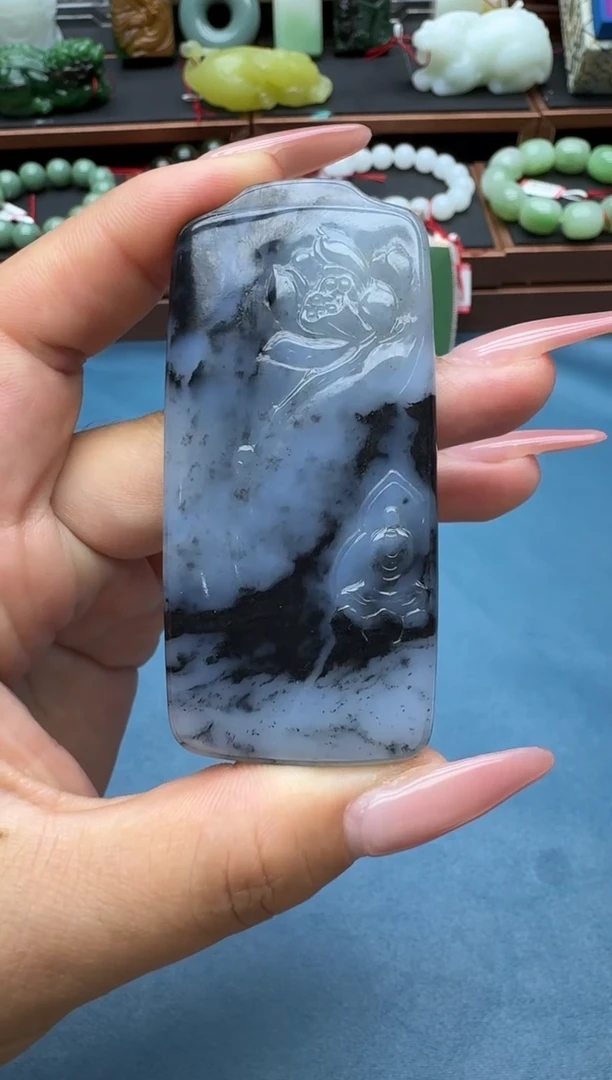 和田玉未镶嵌挂件1