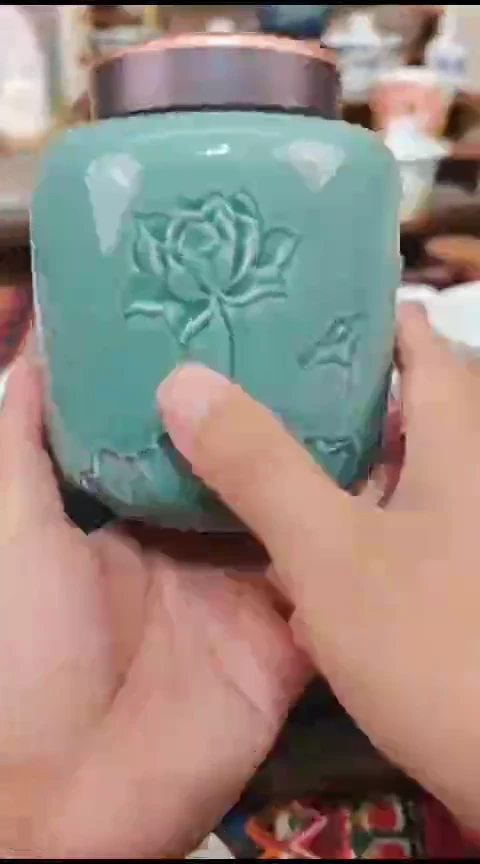 瓷片陶瓷高端国画手工釉下陶瓷浮力价