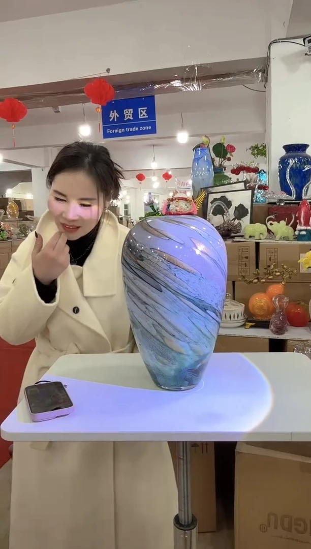 【闪购商品】无铅玻璃洛芙花器-u-早