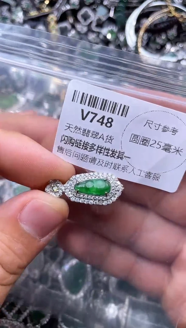 【闪购商品】翡翠颈饰未镶嵌V748吊坠
