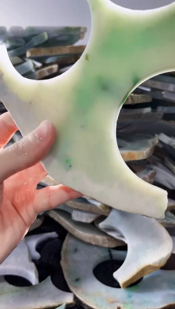 裸石翡翠缅甸翡翠A货文5699