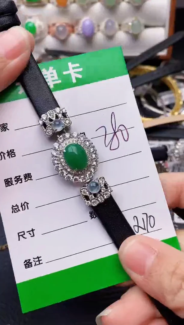 【闪购商品】翡翠戒指银S925镶嵌/2170