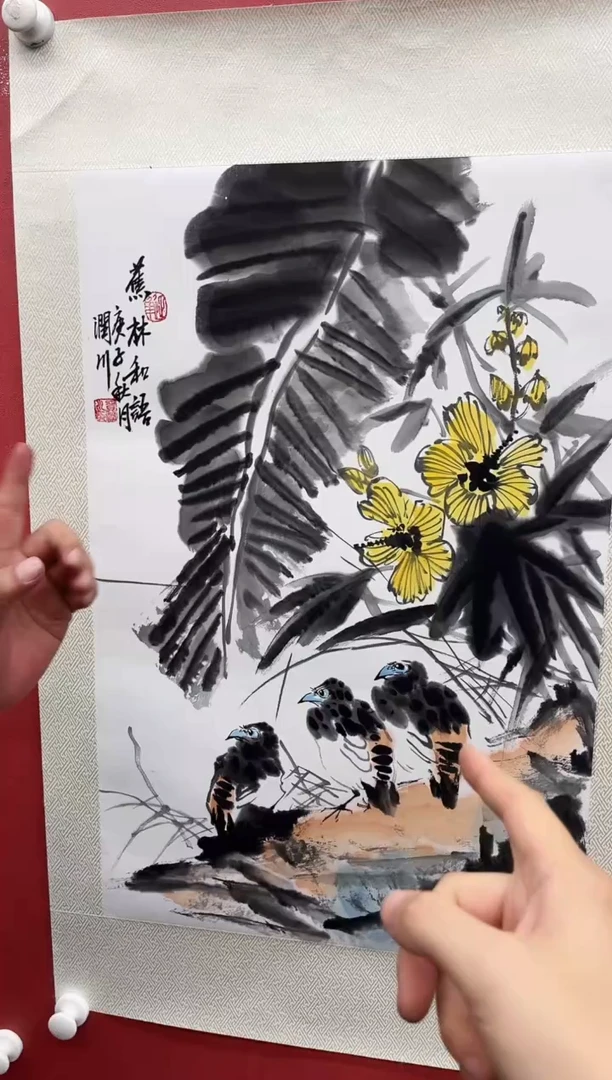 国画贺润川-2.7平尺-花鸟