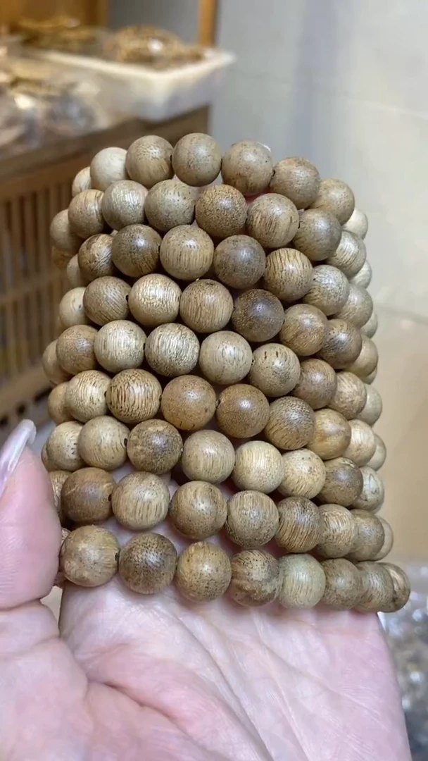 手串沉香菩萨棋圆珠单圈1.1微瑕多样性发其一