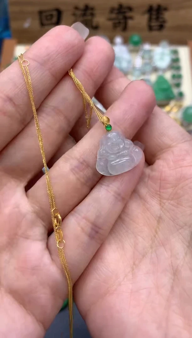 【闪购商品】翡翠颈饰18K金镶嵌142-中国好珍宝